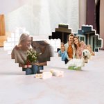 Personalised Heart-shaped Photo Building Brick Puzzles Birthday Anniversary Wedding Gift for Family