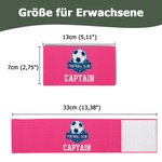 Personalisierte Elastische Tiger Fußball Kapitänsbinde mit Text Namen Farbvarianten Spieltag Geburtstag Geschenk für Team Kapitäne Sportliebhaber