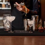 Personalized Minimalism Non-slip Bar Mat Drink Coaster with Engraving Text Home Bar Decor Birthday Gift for Bartenders Cocktail Lovers