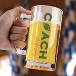 Gepersonaliseerd Voetbal Voetbal Coach Ontwerp 16 oz Naam Bier Pint Glas Bier Mok met Handvat Verjaardag Waardering Gift voor Coach