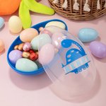 Personalised Cute Rabbit Ears Dinosaur Fillable Jumbo Easter Egg with Name Holiday Basket Stuffers Easter Birthday Party Favors Gift for Kids
