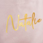 Sac Seau en Peluche à Main Personnalisé avec Nom Style d'Oreilles de Lapin Cadeau Anniversaire Fête de Pâques pour Enfant