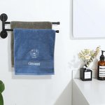 Asciugamano da bagno e per viso personalizzati con ricamo dell'animale e nome 100% cotone super assorbente regalo di inaugurazione casa per amici