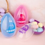 Personalised Cute Rabbit Ears Dinosaur Fillable Jumbo Easter Egg with Name Holiday Basket Stuffers Easter Birthday Party Favors Gift for Kids