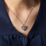 Personligt Retro Graduation Cap Scroll Heart Photos Locket Necklace Graduation Gift för kandidater från klass 2025