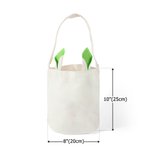 Personalized Easter Egg Cartoon Character Bunny Ears Egg Hunt Basket with Initial and Name Birthday Party Favors Gift for Kids