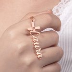 Personalized Dainty Hollow Love Cross Necklace with Name Birthday Church Baptism Gift for Christian Women