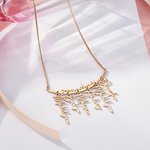 Personalized Names Hanging Family Necklace with 1-7 Names Pendants Birthday Mother's Day Gift for Mother Grandmother