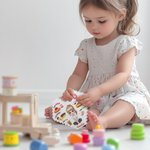 Henkilökohtainen Kid Sydämen muotoinen sarjakuvahahmo Rakennus Tiili palapelit nimi Syntymäpäivälahja lapsille