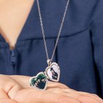 Personligt Retro Graduation Cap Scroll Heart Photos Locket Necklace Graduation Gift för kandidater från klass 2025