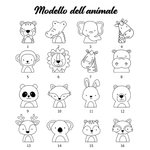 Asciugamano da bagno e per viso personalizzati con ricamo dell'animale e nome 100% cotone super assorbente regalo di inaugurazione casa per amici