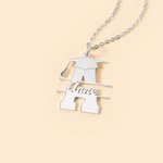 Personalized Initial Graduation Cap Necklace with Name Graduation Gift for Friend Family