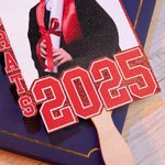 Personalized Graduation Handheld Photo Fans with Name Graduation Party Favors Gift for Class of 2025 Graduates
