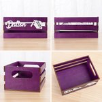 Personalised Glitter Graduation Cap Wooden Crate Storage Box with Text and Year Party Accessory Graduation Gift for Graduates