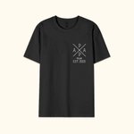 Personalizado Papa Monograma Estilo Minimalista 100% Algodón Camiseta con Nombre Fecha Cumpleaños Día del Padre Regalo para Papá Esposo