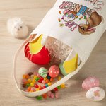 Personalized Cute Egg Hunter Bunny Bucket Bag with Name Easter Party Hunt Basket Holiday Birthday Gift for Boys Girls