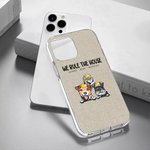Henkilökohtainen I Rule The House Pet Theme TPU Slim Puhelin Asia nimi ja Crown lahja Dog Cat Loverille
