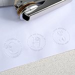 Personalized Ex Libris From The Library of Birth Flower Initial Book Embosser Stamp with Text Birthday Anniversary Gift for Librarian Book Lover