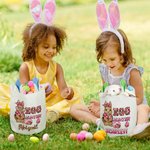 Personalised Camouflage Bunny Egg Hunter Bucket Bag with Name Easter Party Hunt Basket Holiday Birthday Gift for Boys Girls