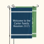 Personalized Simple Double-Sided Text Garden Flag Multicolour Yard Porch Outdoor Decoration Housewarming Holiday Gift for Family Friend