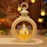 Gepersonaliseerde kousen ontwerp LED licht kerst vlamloze kaars lantaarn Ornament met 1-6 namen en jaar Feest Decor Cadeau voor familie