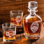 Henkilökohtainen ainutlaatuinen laserkaiverrettu 10oz poliisi Badge Law Enforcement Whiskey lasi valmistuminen eläkkeelle siirtyminen syntymäpäivälahja poliisiupseerille