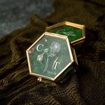 Personalized Elegant Portable Hexagonal Glass Ring Box with Text and Moss Decor Wedding Anniversary Gift for Couple