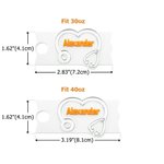 Personalised Multicolor Acrylic Name Plate Tag for 30oz to 40oz Stanley Tumbler Accessory Party Favor Birthday Gift for Family Friends