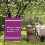 Personalized Simple Double-Sided Text Garden Flag Multicolour Yard Porch Outdoor Decoration Housewarming Holiday Gift for Family Friend