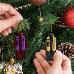 Personalised Graduation Gown with Ribbon Design Acrylic Christmas Ornament with Text Graduation Christmas Tree Decor Gift for 2025 Graduates