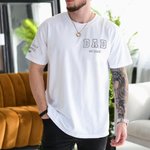 Personalised Faux Embroidered Heart on Sleeve T-Shirt Sweatshirt Hoodie with Est Year and 1-5 Kid Names Father's Day Gift for Dad Grandpa