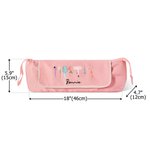 Personalised Stylish Birth Flower Hairdressing Element Portable Hair Tools Travel Bag with Name and Heat Resistant Mat Birthday Gift for Women