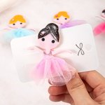 Personalisierte niedliche handgemachte Ballerina Puppe Alligator Clip Haar Zubehör Geburtstag Geschenk für Ballerina Mädchen