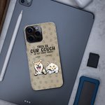 Custodia per telefono personalizzata in TPU a tema animale domestico con nome, citazione divertente e impronte di zampe Elemento regalo per chi ama i cani e i gatti