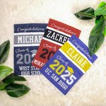 Personalized Double-sided Graduation Garden Flag with Name and Class of 2025 Multicolor Yard Porch Decoration Gift for Graduates Seniors