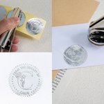 Personalized Ex Libris From The Library of Birth Flower Initial Book Embosser Stamp with Text Birthday Anniversary Gift for Librarian Book Lover