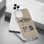 Custodia per telefono personalizzata in TPU a tema animale domestico con nome, citazione divertente e impronte di zampe Elemento regalo per chi ama i cani e i gatti