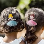 Personalisierte niedliche handgemachte Ballerina Puppe Alligator Clip Haar Zubehör Geburtstag Geschenk für Ballerina Mädchen