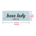 Personalized Boss Lady Name Sign Desk Nameplate Office Decor Promotion Congratulation Appreciation Gift for Women Leader Colleague