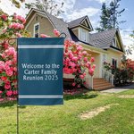 Personalized Simple Double-Sided Text Garden Flag Multicolour Yard Porch Outdoor Decoration Housewarming Holiday Gift for Family Friend