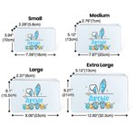 Personalized Cute Easter Bunny Ears Eggs Bow Food-grade Metal Biscuit Tin Storage Box with Name Easter Party Favor Gift for Kids