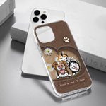 Henkilökohtainen Pet In the Love Heart TPU Slim Phone Case nimi ja Daisy Butterfly Elementti lahja Dog Cat Loverille