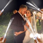 Bâtons de Fibre Lumineuse Blancs Personnalisés avec Texte Remplaçable Feux d'Artifice Mariage Fête Concert Cadeau pour les Jeunes Mariés Amis