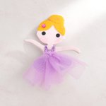 Personalisierte niedliche handgemachte Ballerina Puppe Alligator Clip Haar Zubehör Geburtstag Geschenk für Ballerina Mädchen