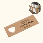Personalized Thank You For Sharing Our First Meal Tag Set for Table Decor with Name and Date Wedding Favor Gift for Engaged Couple