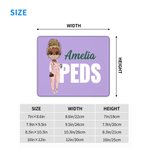 Personalised Cartoon Character Multiple Sizes Non-Slip Mouse Pad with Name and Occupation Birthday Gift for Nurse Doctor Medical Staff
