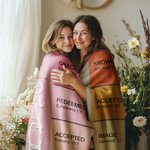 Personalized God Says I Am Name Meaning on Bible Verse Colorful Soft Throw Blanket Baptism Confirmation Christmas Gift for Christians Family Kids