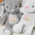 Personalisierte 2025 Ostereier Peter Hase Niedlicher Plüschtier Spielzeug mit Namen Geburtstag Glückliche Erste Oster Geschenke für Kinder