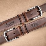 Cinturón de cuero personalizado duradero hecho a mano con monograma y nombre grabado regalo de Día del Padre San Valentín o aniversario para él
