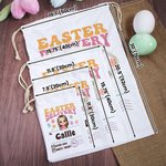 Personalizzato Pasqua consegna Cartoon Character Drawstring Treat Bag con nome Pasqua festa di compleanno regalo per ragazzi ragazze